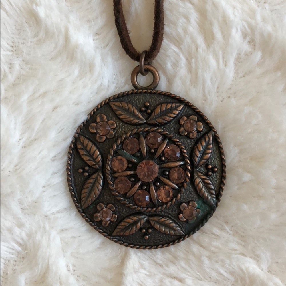 Bronze\brown statement pendant
